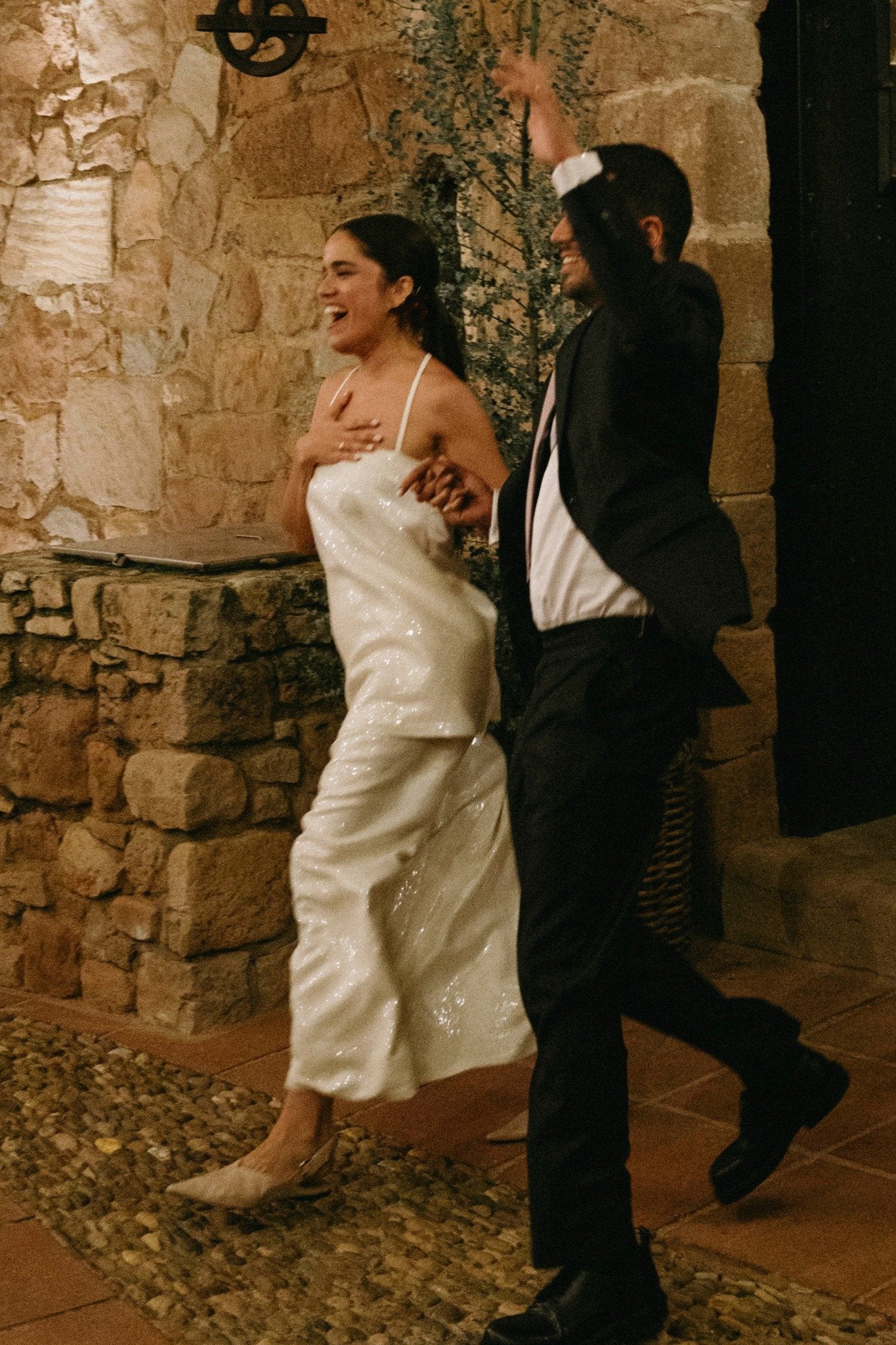 Custom bridal dress designed and tailored in Barcelona through LAGUILLOT's Atelier service, crafted for timeless elegance and personal expression