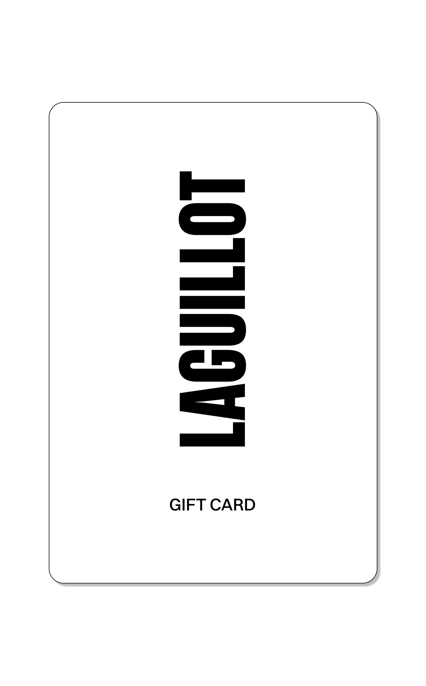 LAGUILLOT digital gift card for custom and ready-to-wear fashion, valid online with no expiration date