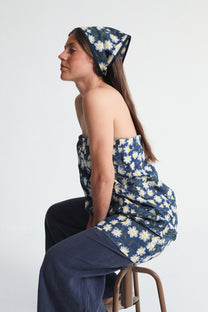 Pañuelo Lia Floral Denim