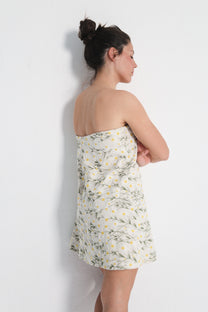 Vestido Bardot Floral Twill