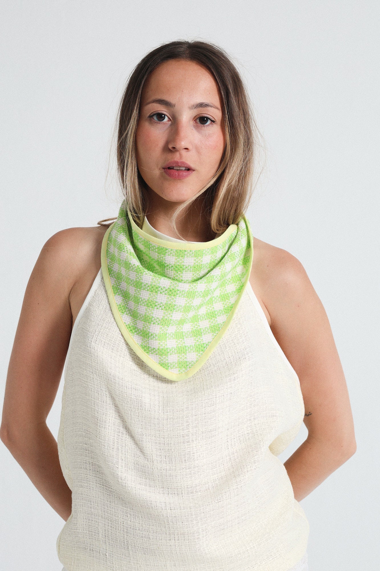 Pañuelo Lia Lime Plaid