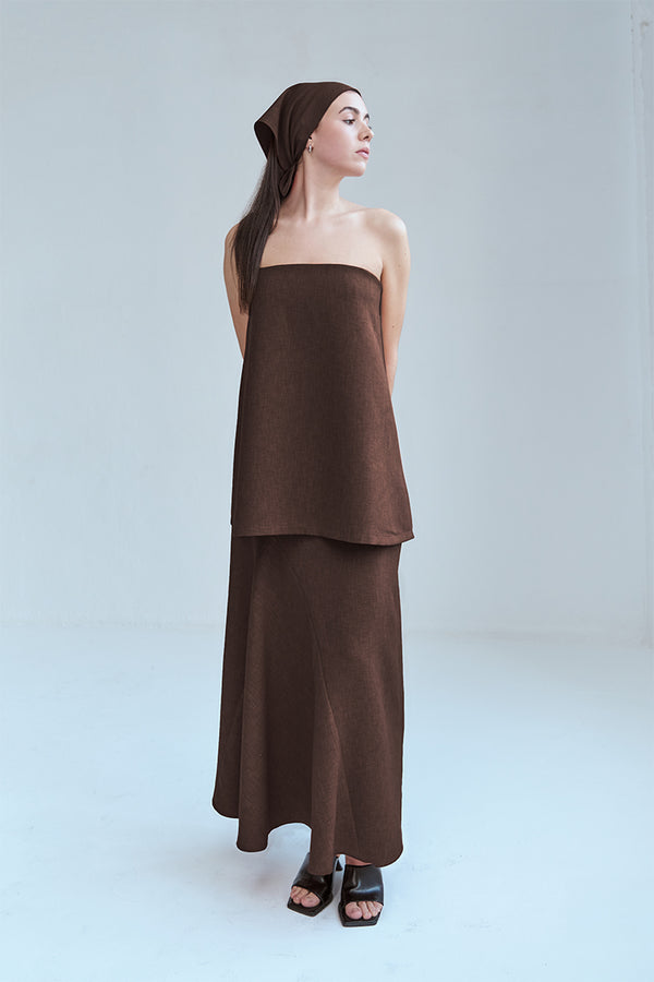 Alexia Coffee Skirt