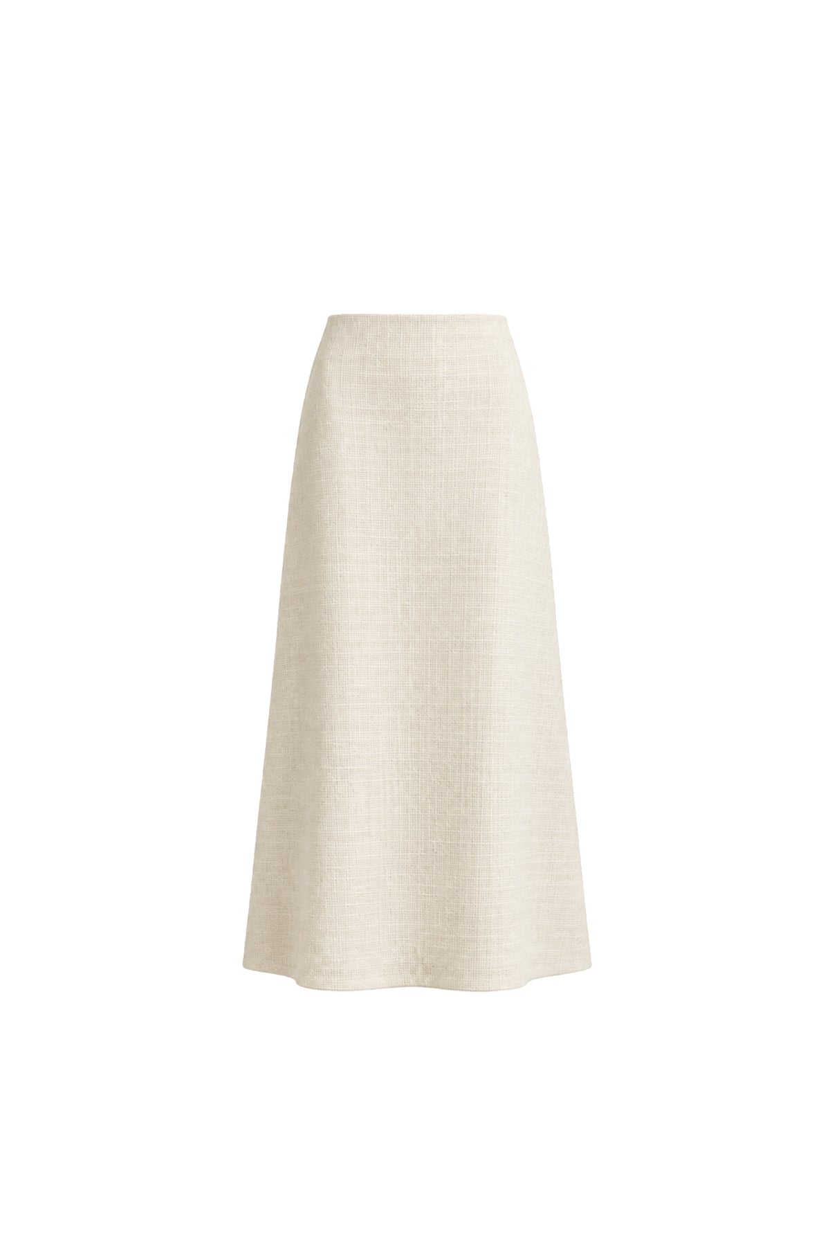 Iris White Tweed Skirt