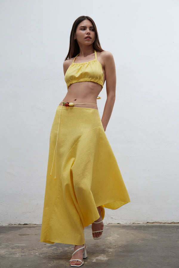 Zaha Yellow Skirt